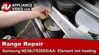 Samsung Stove Repair - Warming Element Not Heating - Warming Radiant Element