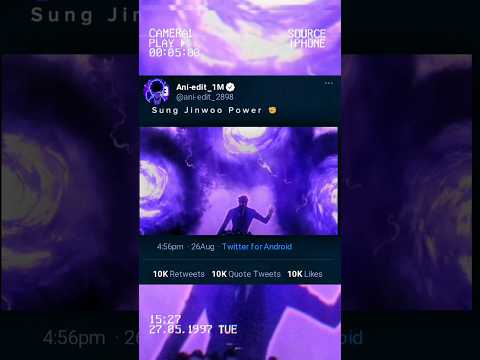 Sung jin-woo's power (Solo Leveling) #animeedit #otaku #manhwa#manga#animeedits#art