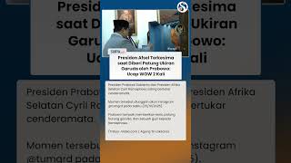 SAMPAI TERKESIMA! Presiden Afsel Takjub Diberi Prabowo Patung Ukiran Burung Garuda: Ucap WOW 2 Kali