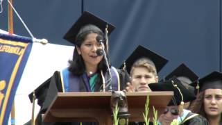 UC Berkeley Medalist Radhika Kannan Speaks at Commencement