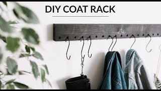 Modern DIY Wall Mounted Coat Rack