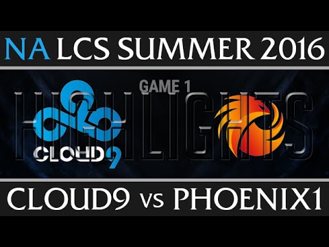 Cloud 9 vs Phoenix 1 Highlights Game 1, W8 D3 NA LCS Summer 2016 S6, C9 vs P1 G1
