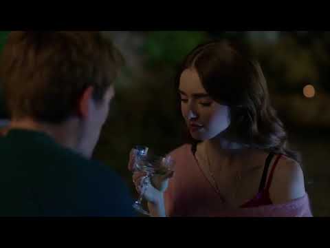 Emily in Paris _ Kiss Scene — Emily and Timothee (Lily Collins and Victor Meutelet)