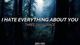 Three Days Grace - I Hate Everything About You [Sub español + Lyrics]