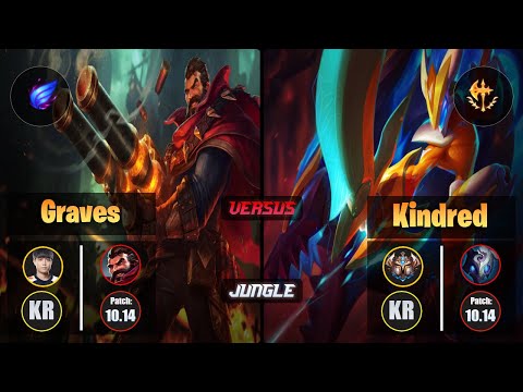 Cuzz GRAVES (Jungle) [Phase Rush] VS KINDRED - Challenger KR Patch 10.14