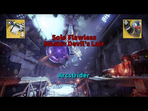 Solo Flawless Master Nightfall - The Devil's Lair (Hunter: Arcstrider) [Destiny 2]