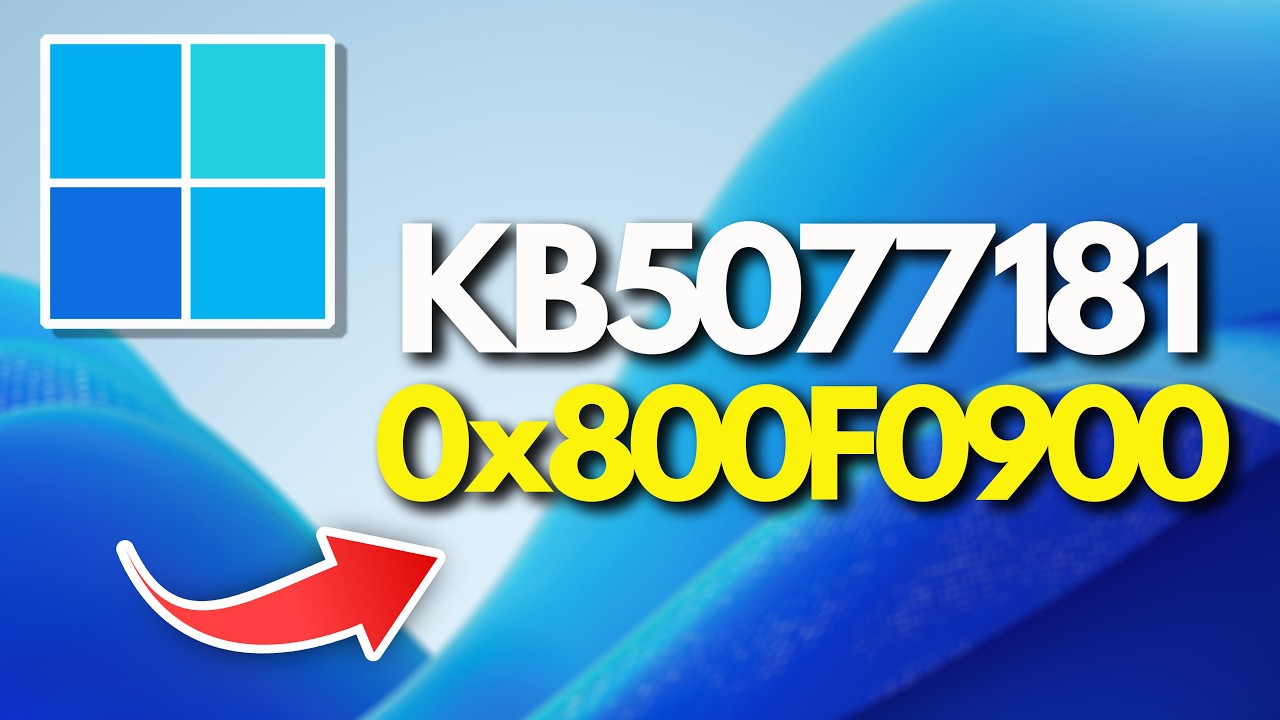 KB5077181 Update Not Installing Install Error Code 0x800f0900 On Windows 11 FIX (Version 25H2/24H2)