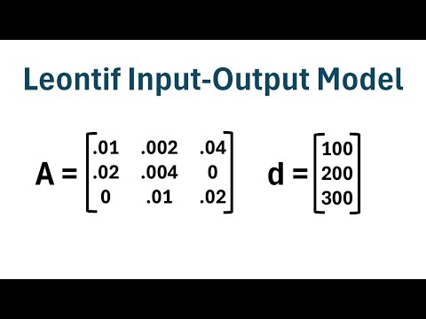 How to Solve a Leontif Input-Output Model