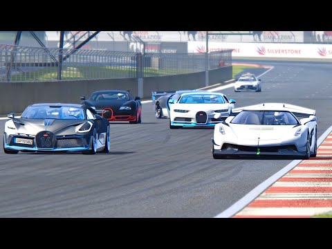 Koenigsegg Jesko vs Bugatti Supercars - Silverstone