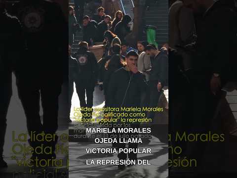 Mariela Morales Ojeda llama victoria popular la represión del 11J: rechazo generalizado