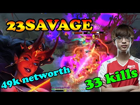 23SAVAGE QUEEN OF PAIN MASSACRE 33 KILLS TOTAL OWNAGE FT RAGE BUY BACK VS SCRAY NAGA  | DOTA2ORBS