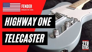 Video thumbnail for Fender Highway One Telecaster 2006 Daphne Blue by 2tu Guitars