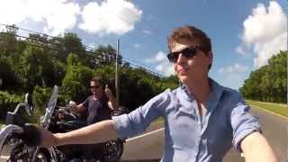 preview picture of video 'Overseas Highway / Florida / Key West Direction / Harley Davidson'