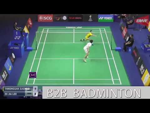 Badminton 2017 ThailandMaster   LEE Zii Jia vs Tanongsak SAENSOMBOONSUK