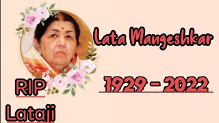 #RIP Lata Mangeshkar / Late Lata Mangeshkar / Lata Mangeshkar Sad Status / Lata Mangeshkar Status //