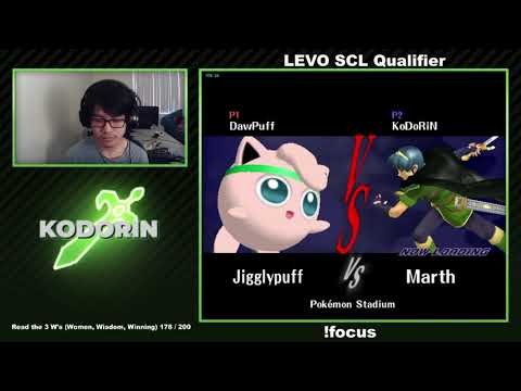 LEVO #14 - Dawson (Jigglypuff) vs KoDoRiN (Marth) - NA Finals Top 64 WR1