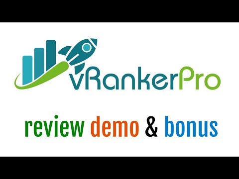 vRankerPro Review Demo Bonus - New Innovative Video Ranking SEO Software Video