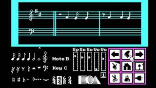 Will Harvey's Music Construction Set (attempt at "Sorairo Days") for the PC Booter