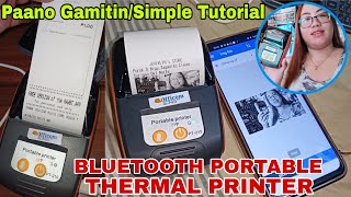 Bluetooth Portable Thermal Printer • Paano Gamitin/Simple Tutorial • Step By Step Using RawBt App