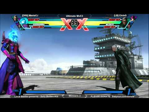 Salty Battles #08 - uMvC3 W3 - [DRS] MastaCJ VS [LB] ChrisG
