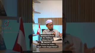 Download lagu Hukum Membaca Al-Fatihah Diluar Sholat Menurut Ustd Adi Hidayat‼️ mp3