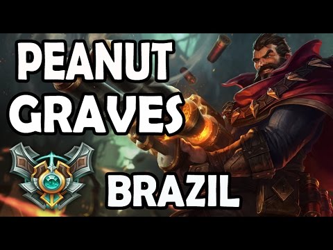 SKT T1 Peanut Graves vs Elise Jungle Ranked Master Brazil