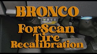 Ford ForScan OBD2 Speedo Recalibration Tutorial