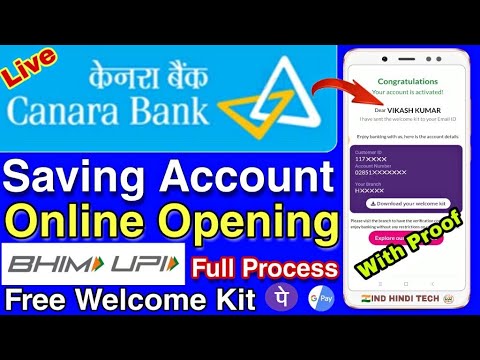 Canara Bank Saving Account Online Opening Full Process || Bank Account Opening Without Pan Card 🔥🔥 Video