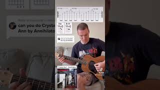Crystal Ann - Annihilator (Acoustic Riff with TAB) #guitar #acoustic