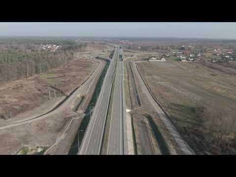 Film lotniczy, listopad 2021 - S19 Podgórze - Kamień (B)