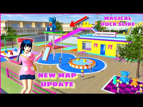 MAP UPDATE: New Kindergarten with Magical Duck Slides and Park in Sakura School Simulator