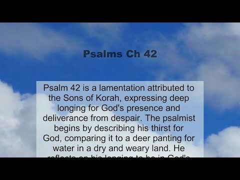 Psalms Chapter 42 summary and read together