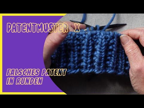 Falsches Patent in Runden #blackforestknitting #brioche