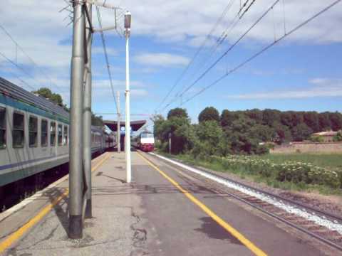 ESCity 9807 Milano - Lecce transita a 170km/h a Fiorenzuola primo di una lunga serie