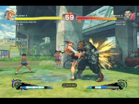 Super Street Fighter 4 Online Match: vs JAGUARAVALANCHE