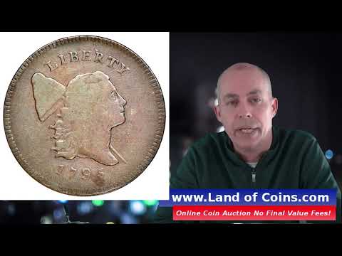 1795 Liberty Cap Half Cent Values. Coinfacts. C-3 Variety. | Land of Coins