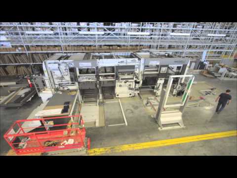 Specialty Finishing Bobst 145 Mastercut install, Operator Side View