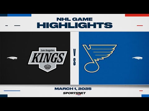 NHL Highlights | Kings vs. Blues - March 1st, 2025