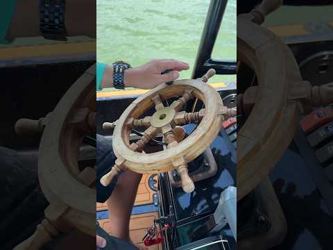 Pirate Ship Steering Wheel!!! Aye?!?! #boat #custom #boatlife #fishing