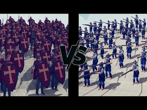 100X MEDIEVAL KNIGHTS VS 100X RANGED UNITS   TOTALLY ACCURATE BATTLE SIMULATOR 2