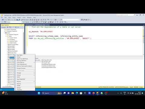 How to find table dependencies | SQL Server