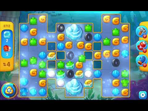 Fishdom Easy Level 9712 (with ingame lightning and firecracker) @choraelmin