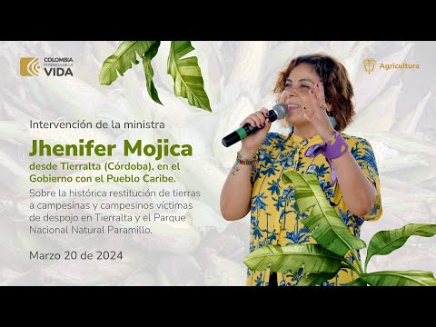 #GobiernoConElCaribe | Discurso de la ministra Jhenifer Mojica en Tierralta Córdoba