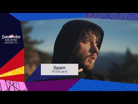 Postcard of Blas Cantó from Spain 🇪🇸 (Eurovision Song Contest 2021)