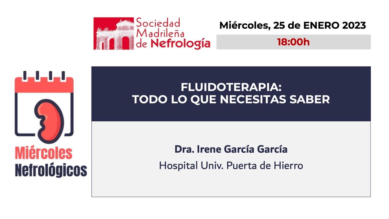 Miércoles Nefrológicos (25/01/2023) Fluidoterapia