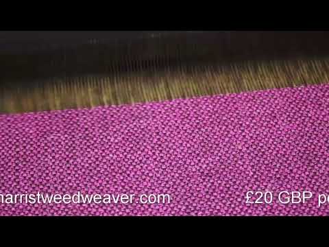 Weaving Harris Tweed on my hattersley loom