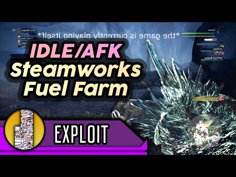 AUTOMATIC Steamworks FUEL Gathering - 15,000 Per Hour Overnight (Guiding Lands Exploit) | MHWIB PS4