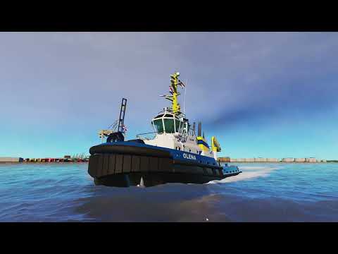 Thumbnail for Ship Simulato:Moving on a tugboat in Rotterdam, Netherlands