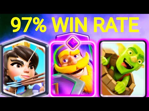 97% WIN RATE WITH BEST LOG BAIT DECK IN CLASH ROYALE