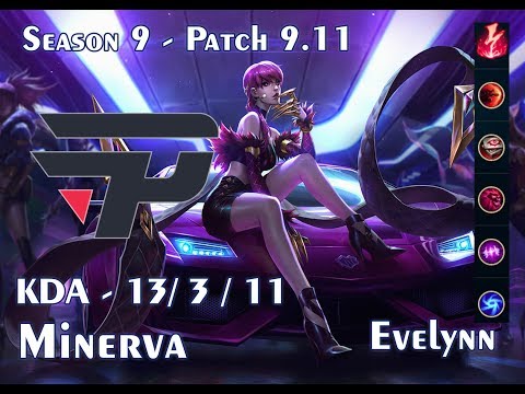 PNG  Minerva Evelynn vs Kha'Zix Jungle   Patch 9.11 BR Ranked